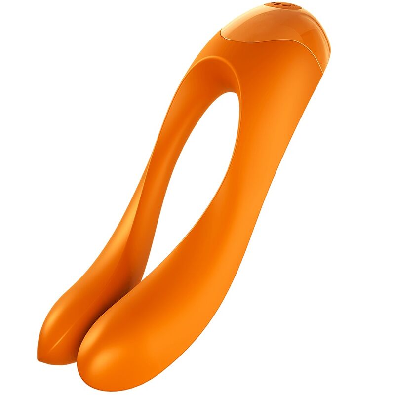 SATISFYER - VIBRATEUR DOIGTS CANDY CANE ORANGE SATISFYER VIBRATOR
