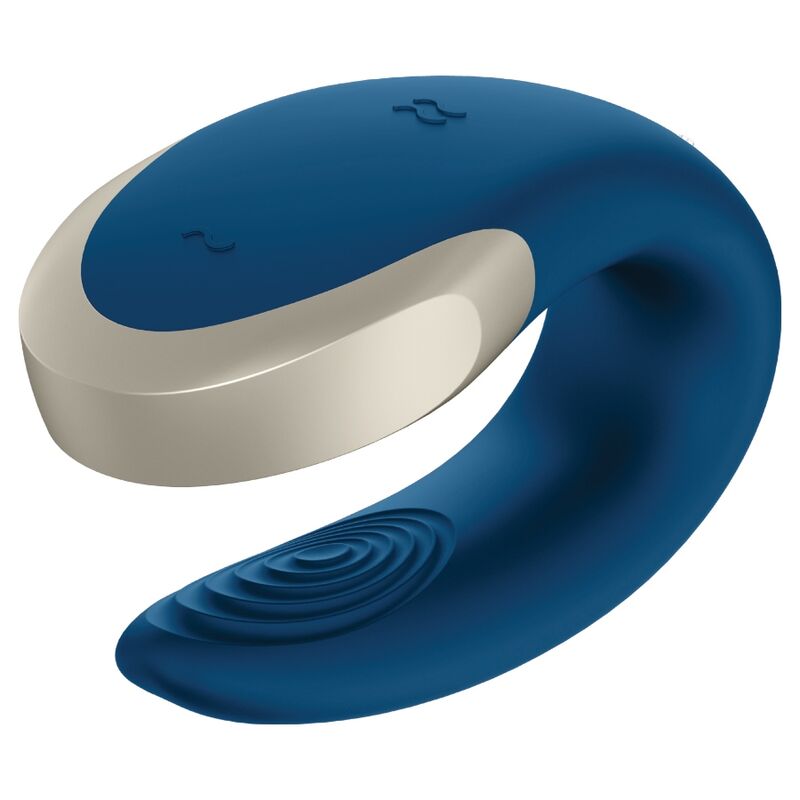 SATISFYER - VIBRATEUR DOUBLE LOVE LUXURY PARTNER BLEU SATISFYER PARTNER