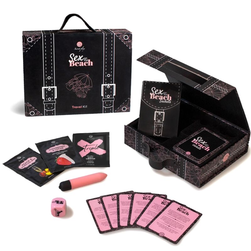 SECRETPLAY - KIT DE VOYAGE SEXE SUR LA PLAGE (ES/EN/DE/FR/NL/PT) SECRETPLAY 100% GAMES