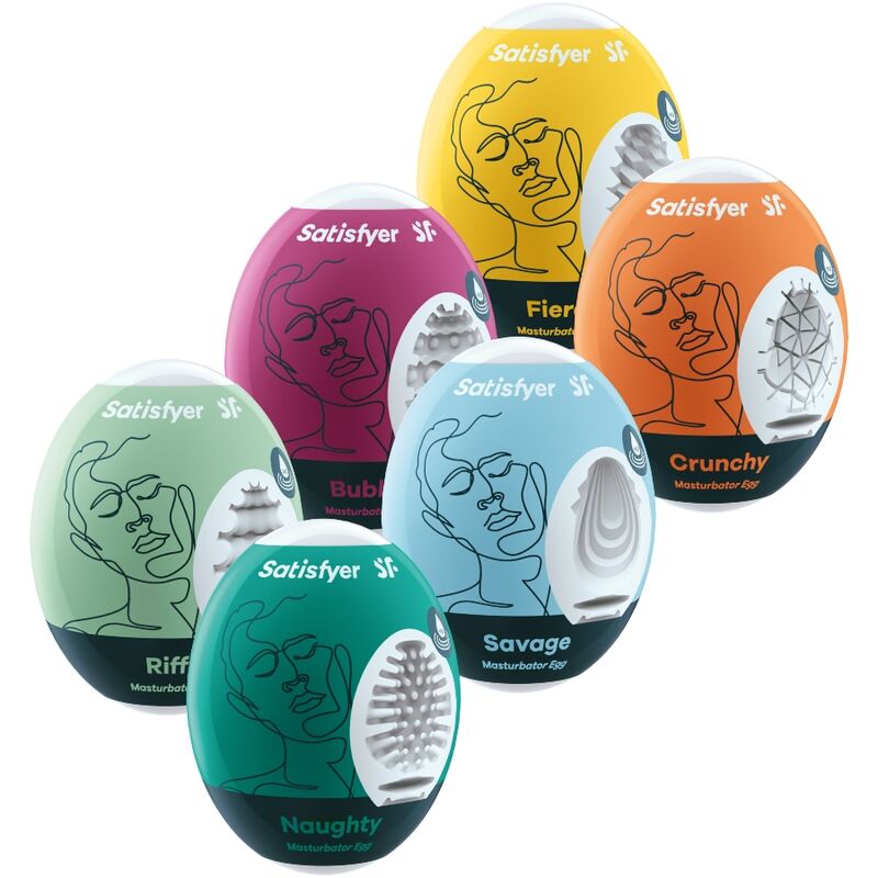 SATISFYER - OEUFS MASTURBATEURS ENSEMBLE DE 6 UNITÉS SATISFYER EGGS