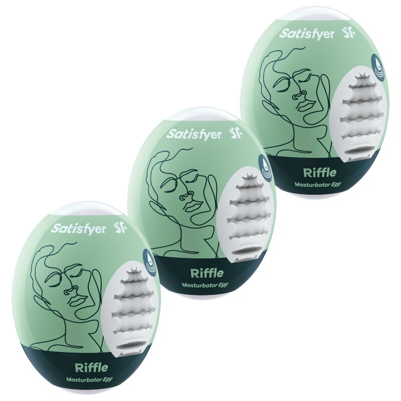 SATISFYER - 3 OEUFS MASTURBATEURS RIFFLE SATISFYER EGGS