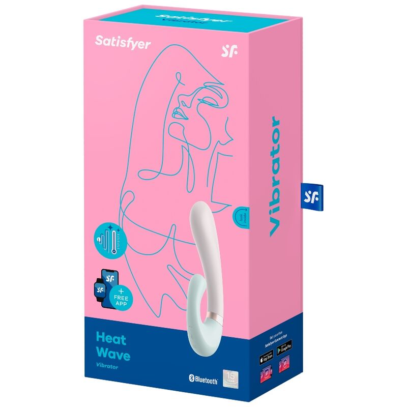 SATISFYER - APPLICATION HEAT WAVE VIBRATEUR BLANC SATISFYER CONNECT