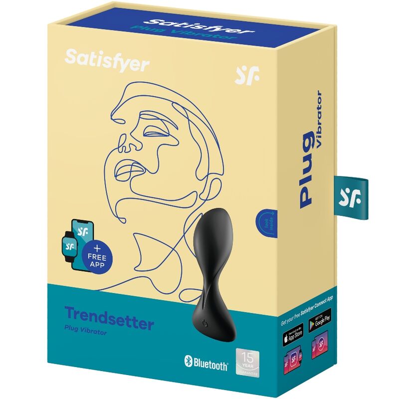 SATISFYER - APPLICATION DE PLUG VIBRANT TRENDSETTER NOIR SATISFYER CONNECT