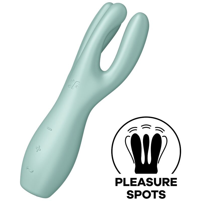 SATISFYER - VIBRATEUR THREESOME 3 MENTHE SATISFYER VIBRATOR