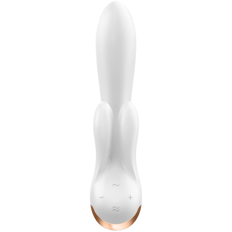 SATISFYER - APPLICATION VIBRATEUR DOUBLE FLEX BLANC SATISFYER CONNECT