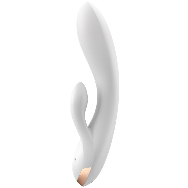 SATISFYER - APPLICATION VIBRATEUR DOUBLE FLEX BLANC SATISFYER CONNECT