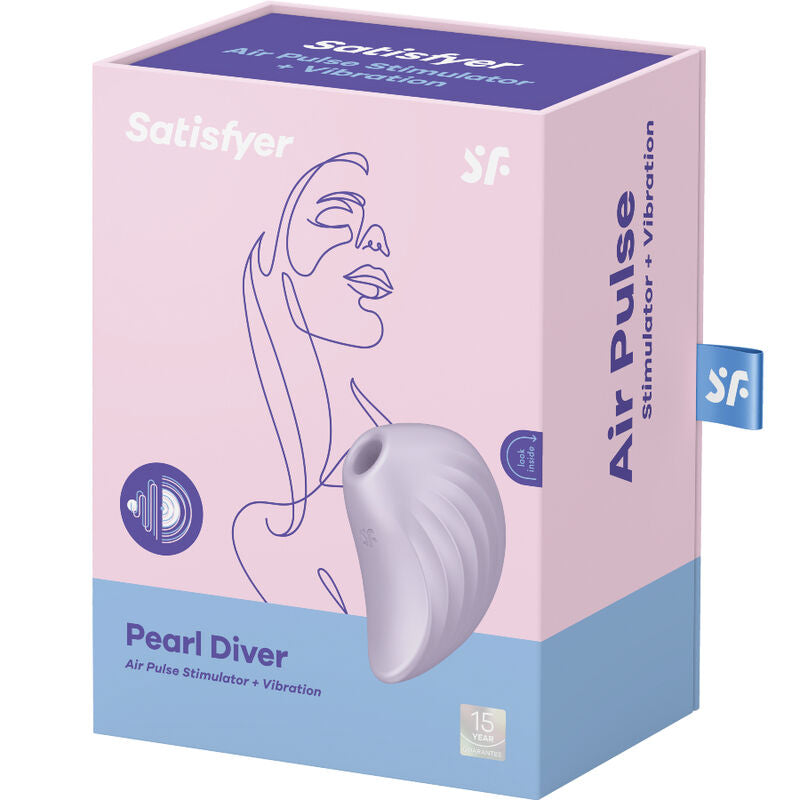 SATISFYER - STIMULATEUR ET VIBRATEUR PEARL DIVER VIOLETTE SATISFYER AIR PULSE