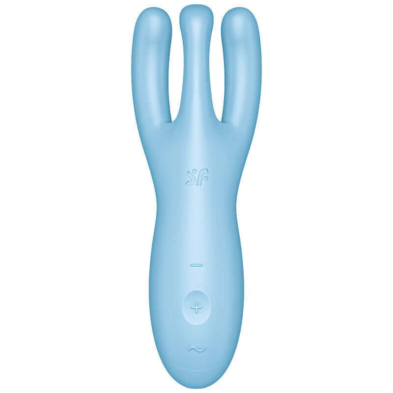 SATISFYER - APPLICATION VIBRATEUR THREESOME 4 BLEU SATISFYER CONNECT