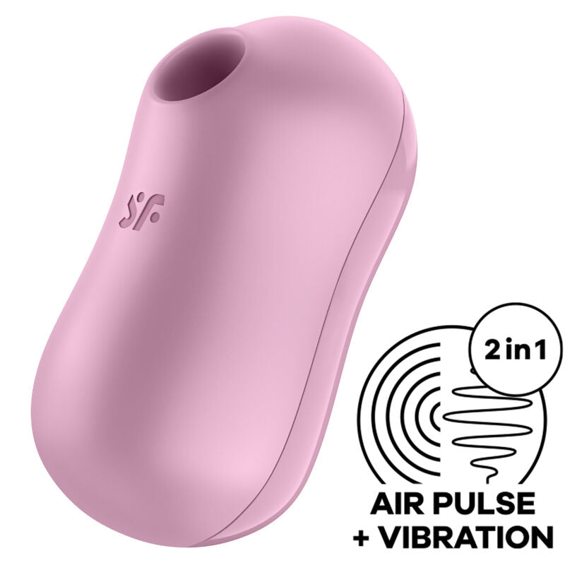 SATISFYER - STIMULATEUR ET VIBRATEUR D'IMPULSIONS D'AIR DE BARBE À COTON LILAS SATISFYER AIR PULSE