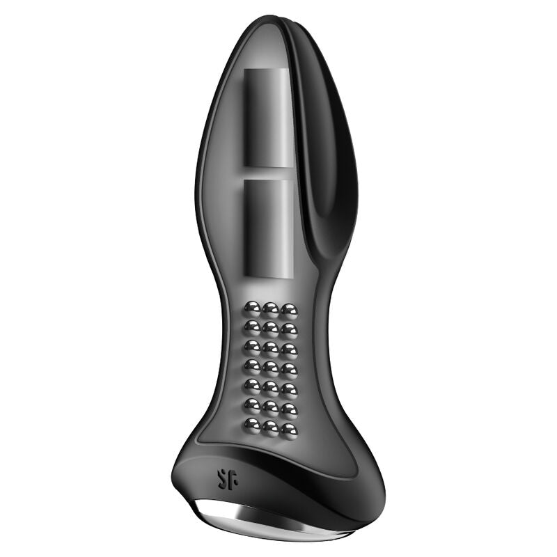 SATISFYER - APPLICATION DE PLUG VIBRANT ROTATOR PLUG 2+ NOIR SATISFYER CONNECT