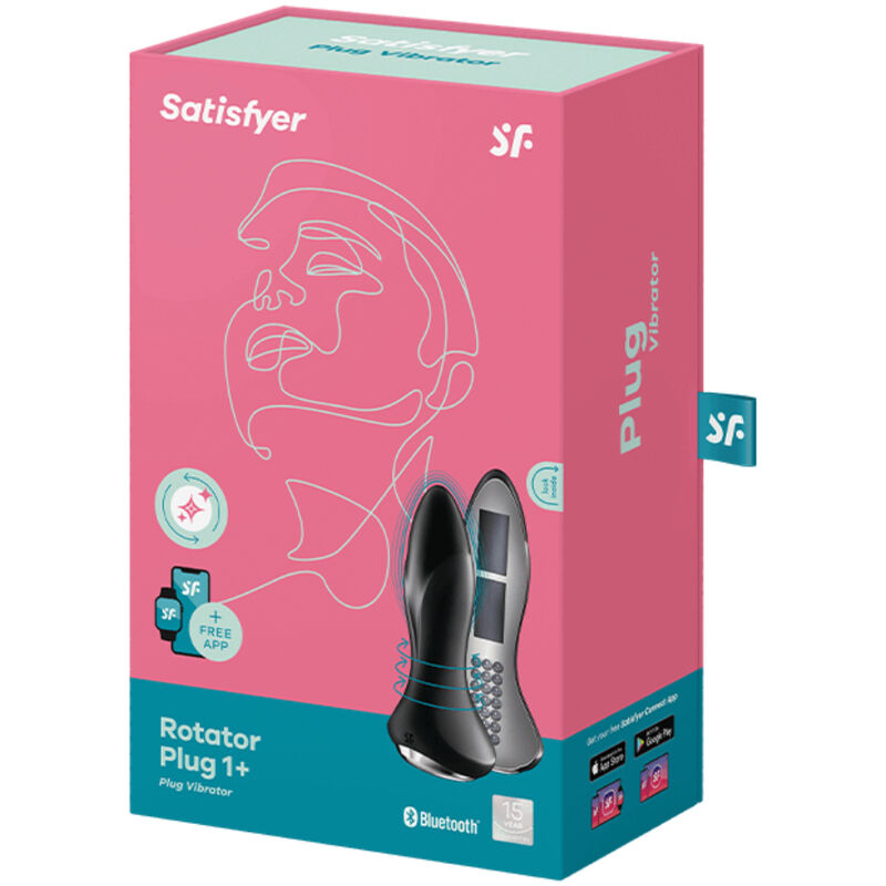 SATISFYER - ROTATOR PLUG 1+ APPLICATION VIBRANTE NOIR SATISFYER CONNECT