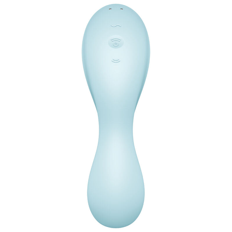 SATISFYER - APPLICATION STIMULATEUR ET VIBRATEUR CURVY TRINITY 5 BLEU SATISFYER CONNECT