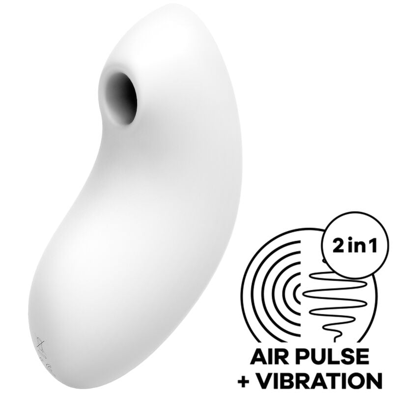 SATISFYER - STIMULATEUR ET VIBRATEUR À PULSE D'AIR VULVA LOVER 2 BLANC SATISFYER AIR PULSE