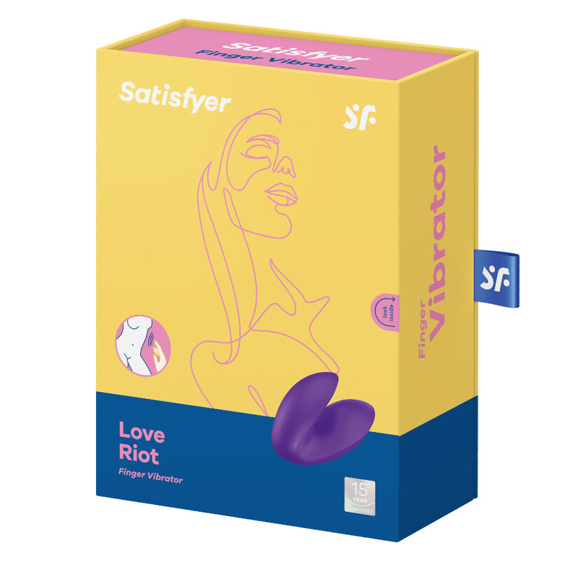 SATISFYER - VIBRATEUR DOIGTS LOVE RIOT VIOLET SATISFYER VIBRATOR