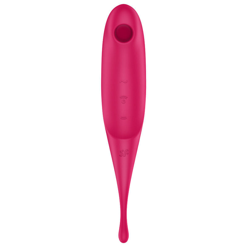 SATISFYER - STIMULATEUR ET VIBRATEUR TWIRLING PRO AIR PULSE ROUGE SATISFYER AIR PULSE