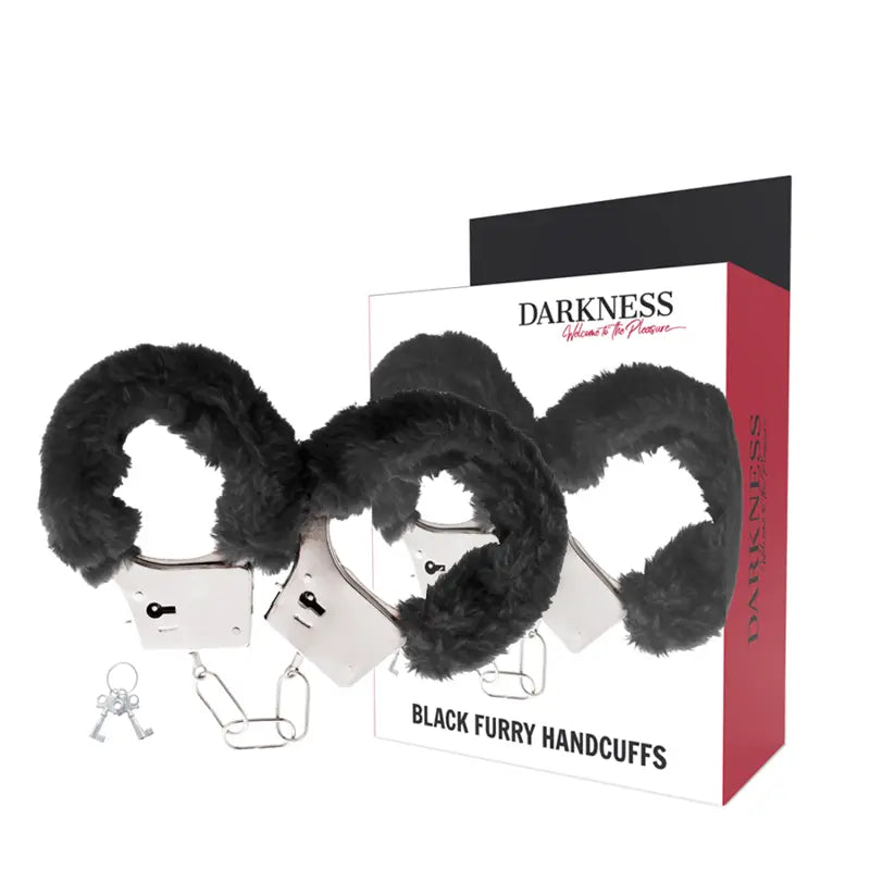 DARKNESS - MENOTTES EN MÉTAL DOUBLÉES NOIRES DARKNESS BONDAGE