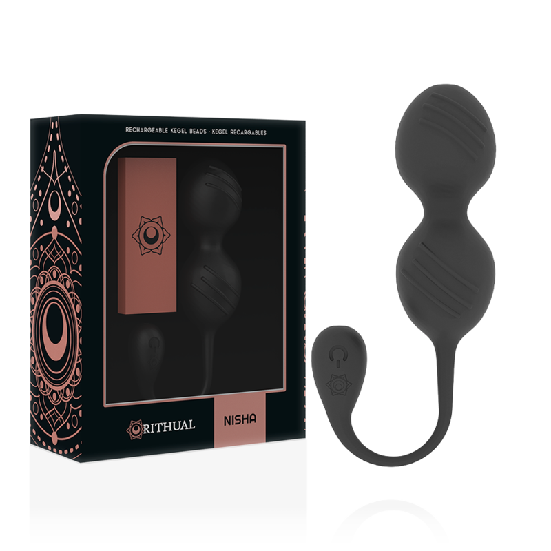 RITHUAL - BALLES DE KEGEL VIBRANTES RECHARGEABLES NISHA NOIRES RITHUAL