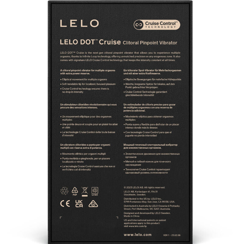LELO - STIMULATEUR DE CLITORIS DOT CRUISE JAUNE LELO