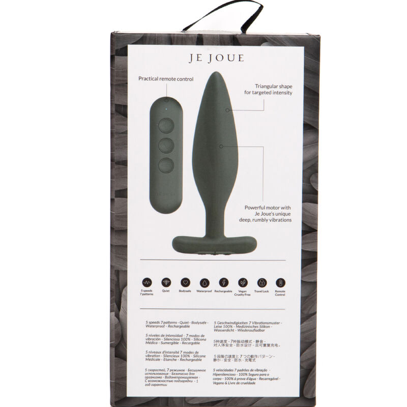 JE JOUE - VIBRATEUR ANAL EGON PLUG NOIR JE JOUE