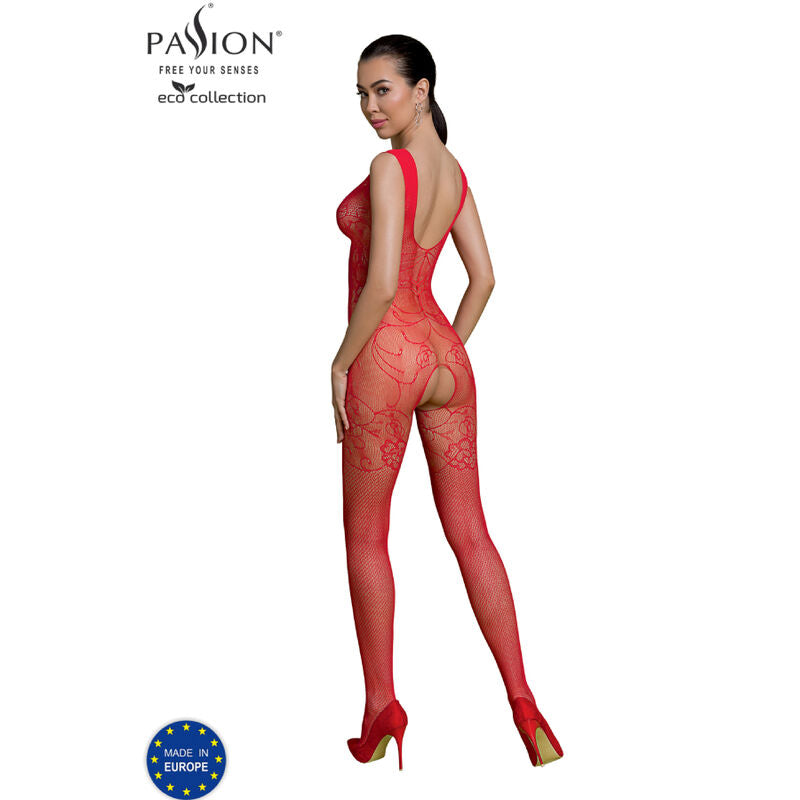 PASSION - BODYSTOCKING ECO COLLECTION ECO BS012 ROUGE PASSION WOMAN BODYSTOCKINGS