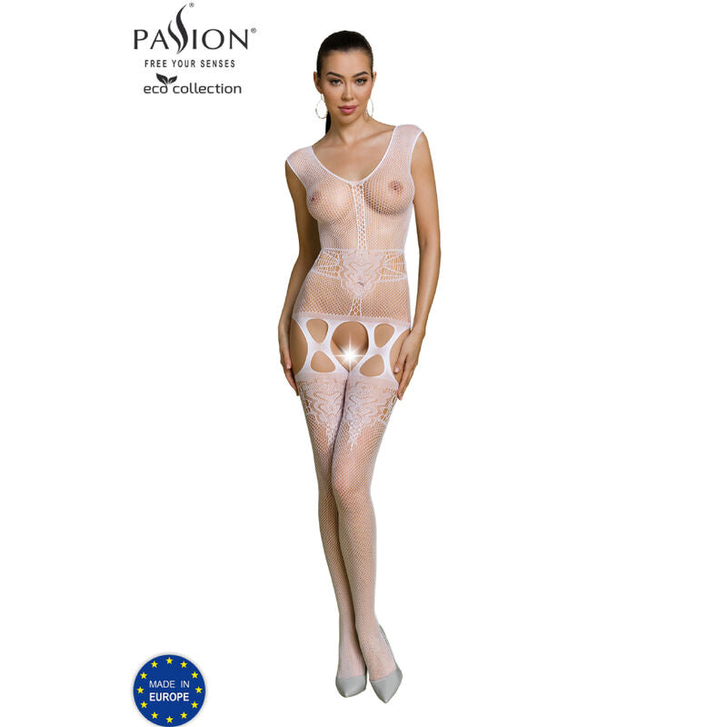 PASSION - BODYSTOCKING ECO COLLECTION ECO BS014 BLANC PASSION WOMAN BODYSTOCKINGS