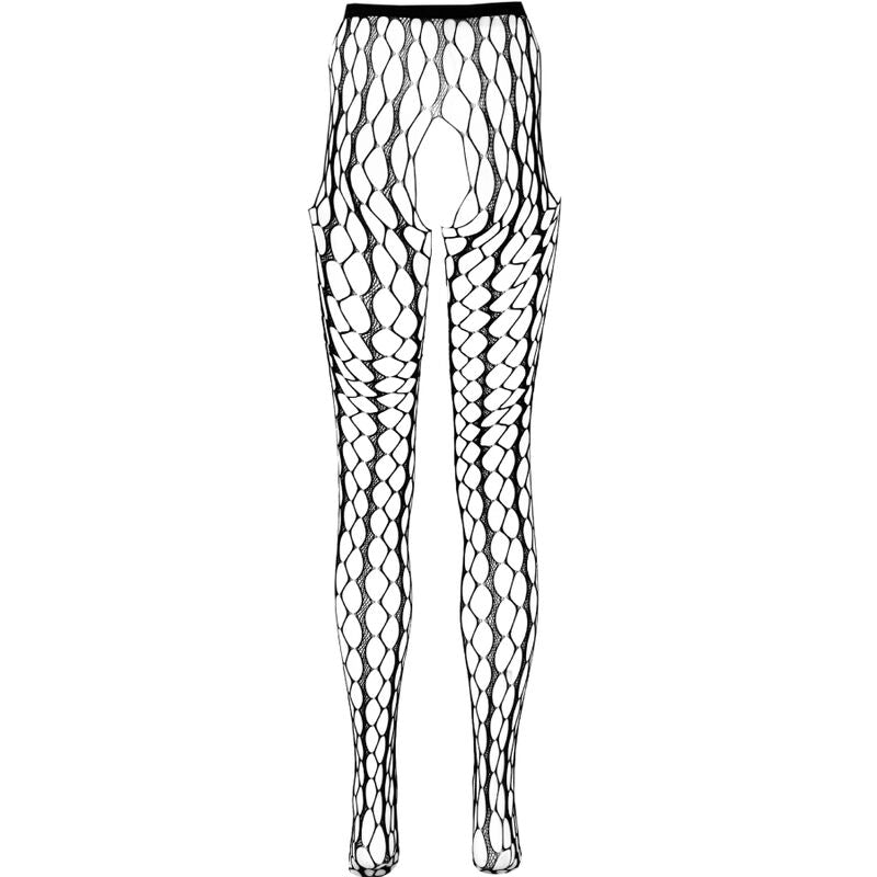PASSION - BODYSTOCKING ECO COLLECTION ECO S007 NOIR PASSION WOMAN GARTER & STOCK