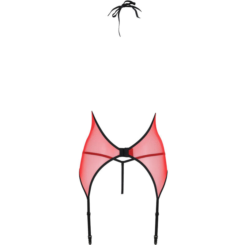 PASSION - PEONIA CORSET LIGNE ÉROTIQUE ROUGE L/XL PASSION WOMAN