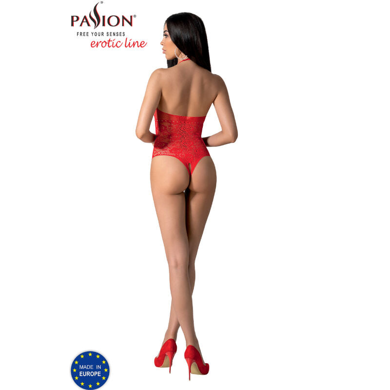 PASSION - BS094 BODYSTOCKING ROUGE TAILLE UNIQUE PASSION WOMAN BODYSTOCKINGS