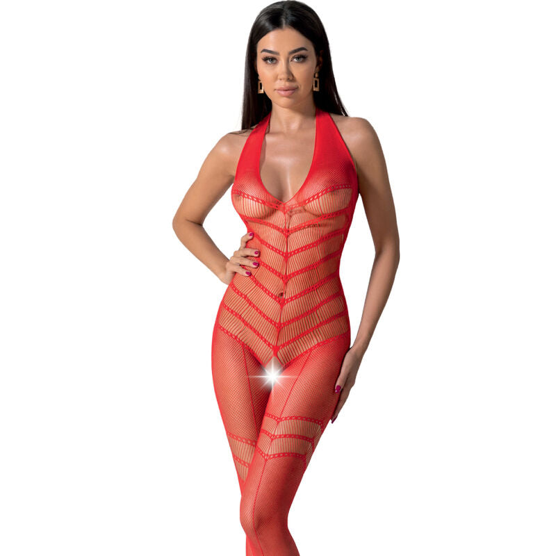 PASSION - BS100 BODYSTOCKING ROUGE TAILLE UNIQUE PASSION WOMAN BODYSTOCKINGS