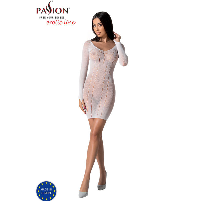 PASSION - BS101 BODYSTOCKING BLANC TAILLE UNIQUE PASSION WOMAN BODYSTOCKINGS