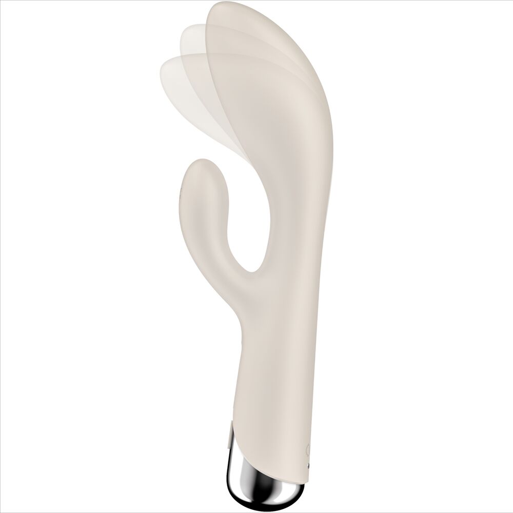 SATISFYER - SPINNING RABBIT 1 CLITORIS ET STIMULATION DU POINT G BEIGE SATISFYER VIBRATOR