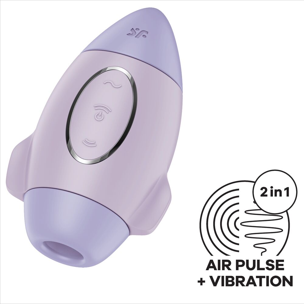 SATISFYER - MISSION CONTROL PETIT VIBRATEUR DOUBLE IMPULSION LILAS SATISFYER VIBRATOR