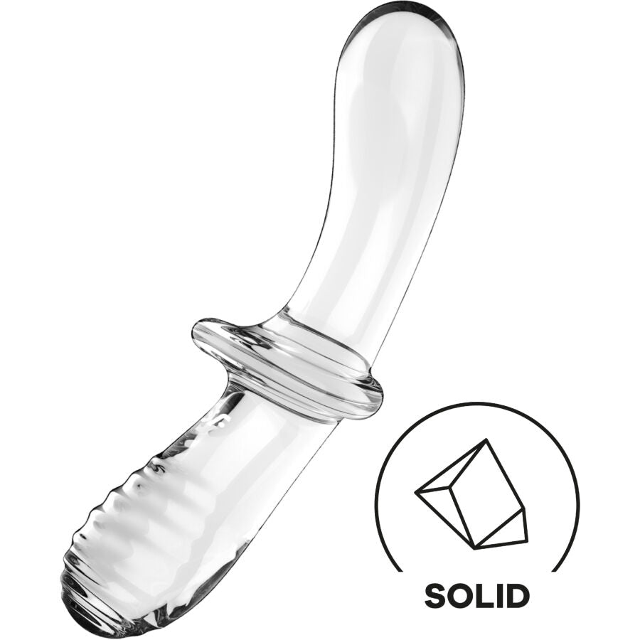 SATISFYER - GODE DOUBLE CRISTAL TRANSPARENT SATISFYER CRYSTAL