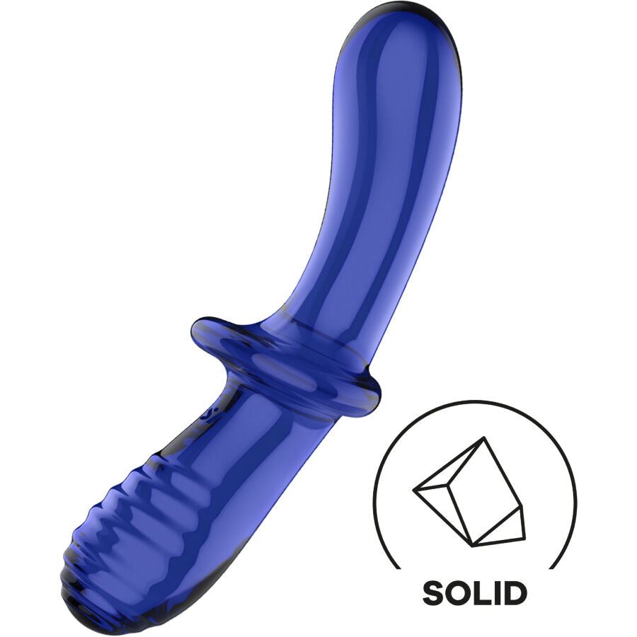 SATISFYER - GODE DOUBLE CRISTAL BLEU SATISFYER CRYSTAL