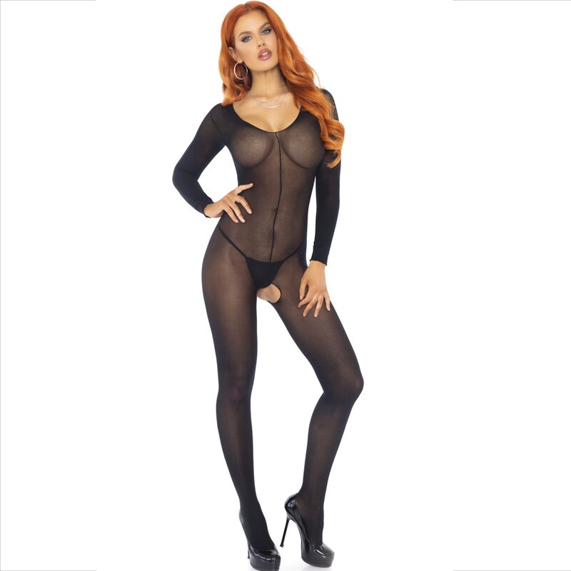 LEG AVENUE - BODYSTOCKING MANCHES LONGUES NOIR LEG AVENUE BODYSTOCKINGS