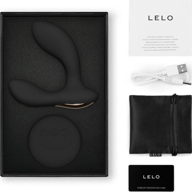 LELO - TÉLÉCOMMANDE DE MASSEUR DE PROSTATE HUGO 2 NOIR LELO