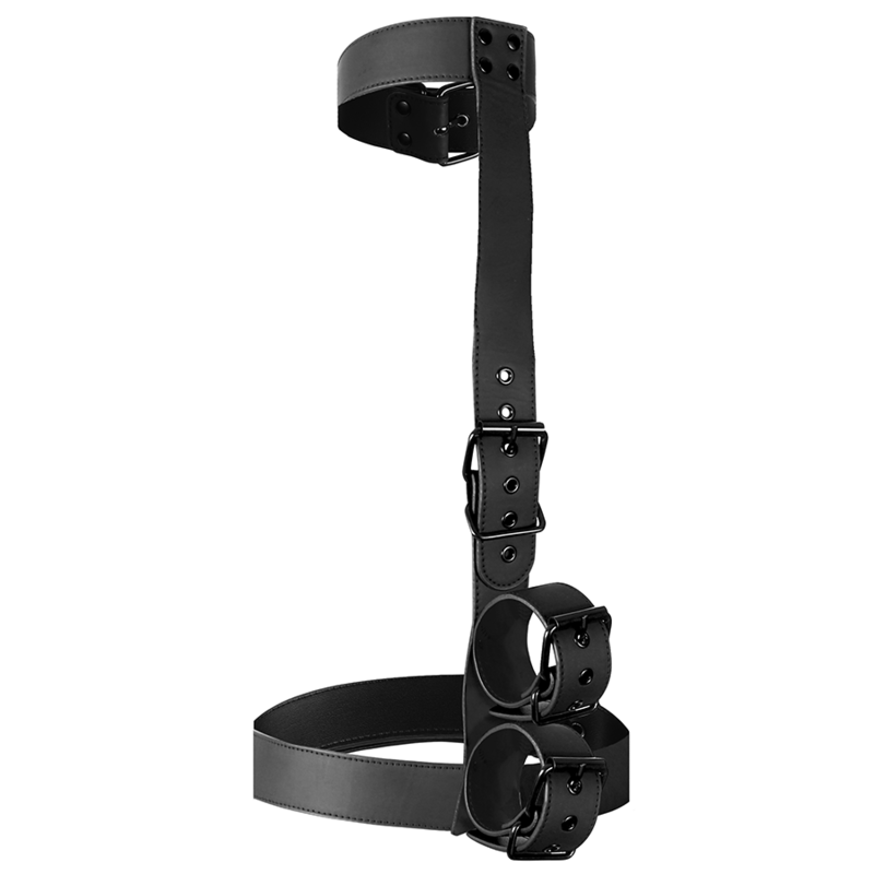 FETISH SUBMISSIVE BONDAGE - ENSEMBLE DE RETENUE CORPS COL ET POIGNETS FETISH SUBMISSIVE BONDAGE