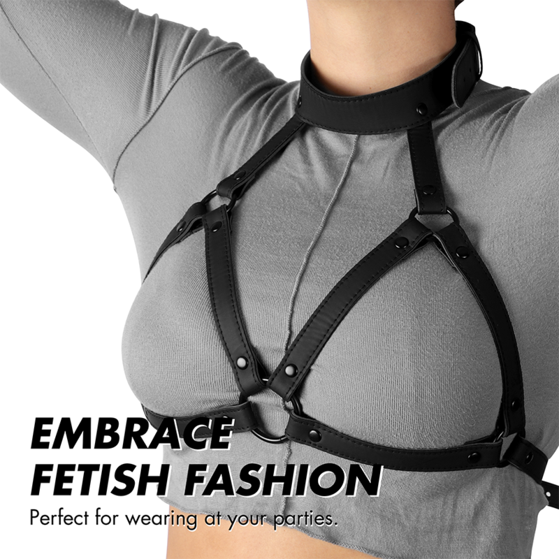 FETISH SUBMISSIVE BONDAGE - HARNAIS POITRINE RÉGLABLE FETISH SUBMISSIVE BONDAGE