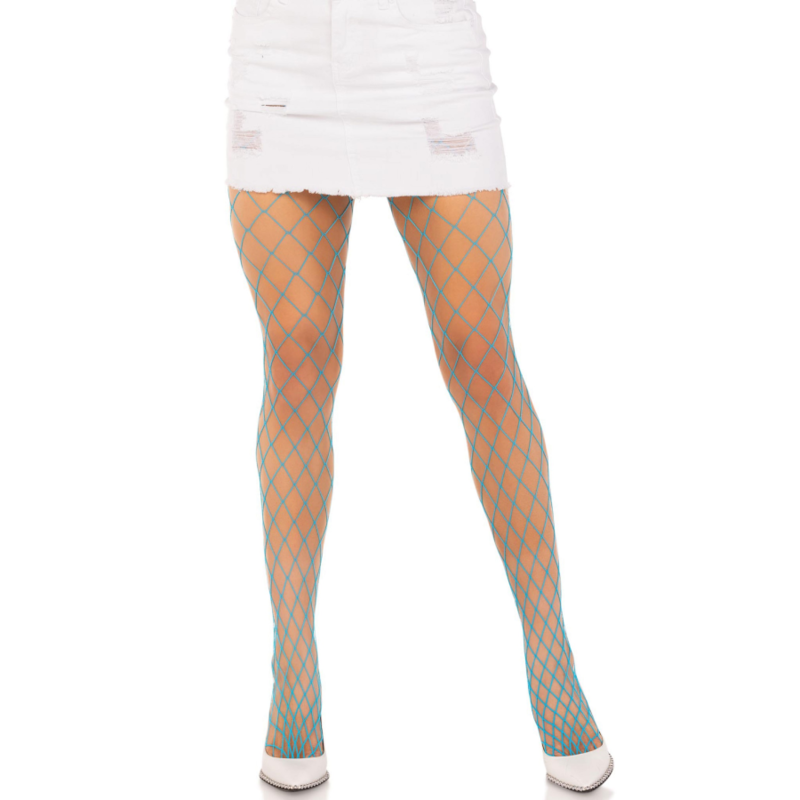 LEG AVENUE - COLLANTS RÉSILLE DIAMANT BLEU LEG AVENUE HOSIERY