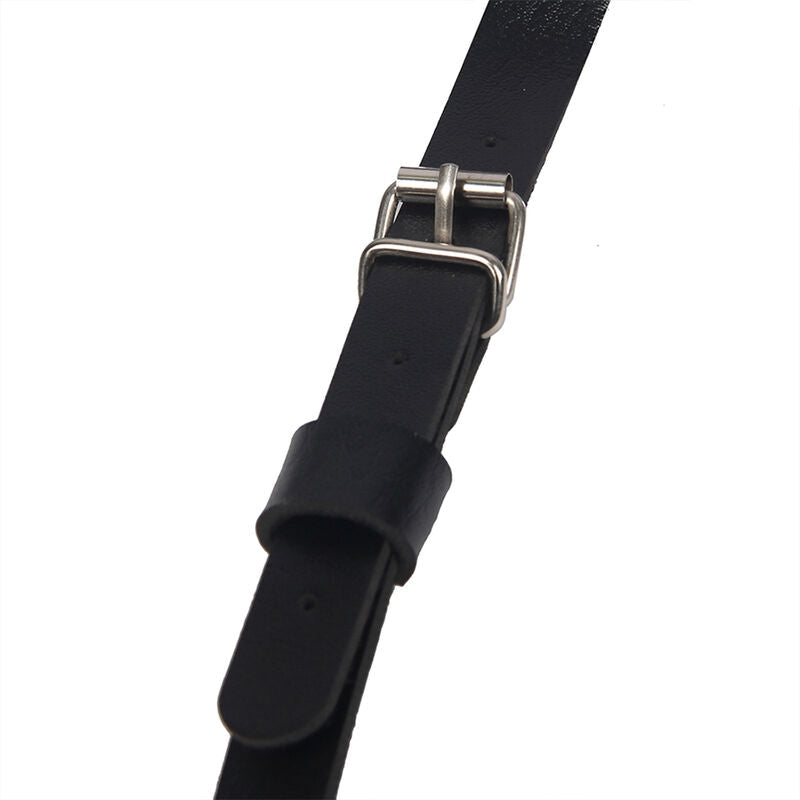 SUBBLIME - HARNAIS CORPS SANGLES AJUSTABLES CUIR NOIR TAILLE UNIQUE SUBBLIME FETISH
