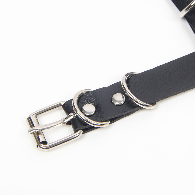 SUBBLIME - SOUTIEN-GORGE HARNAIS AVEC CHAÎNE DÉTAIL TAILLE UNIQUE SUBBLIME FETISH
