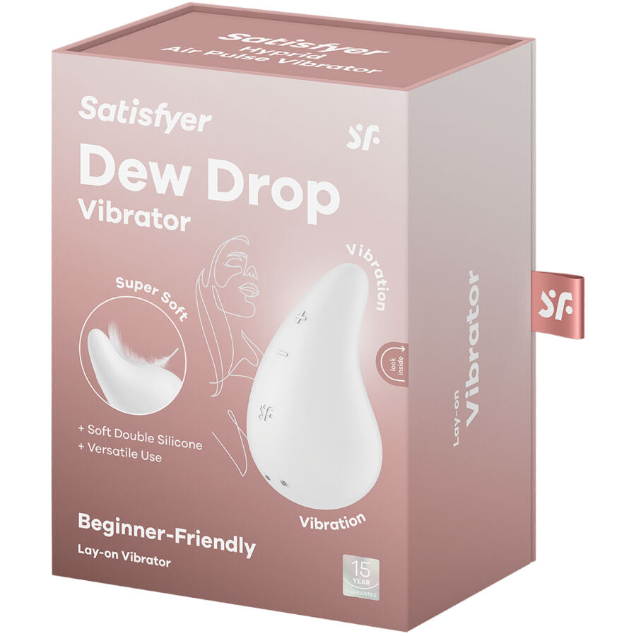 SATISFYER - VIBRATEUR DEW DROP LAY-ON BLANC SATISFYER LAYONS