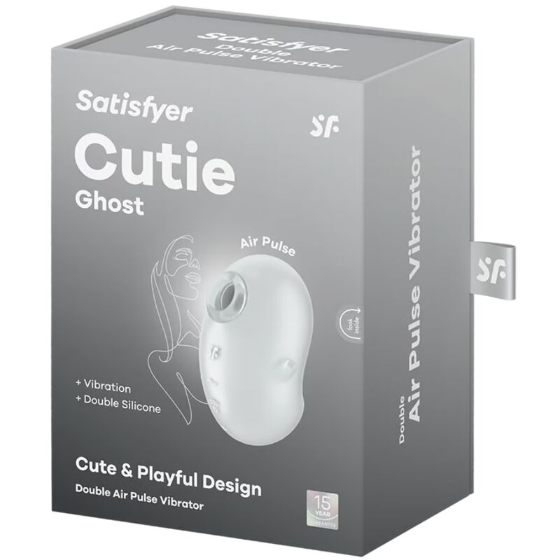 SATISFYER - CUTIE GHOST VIBRATEUR POSER BLANC SATISFYER LAYONS