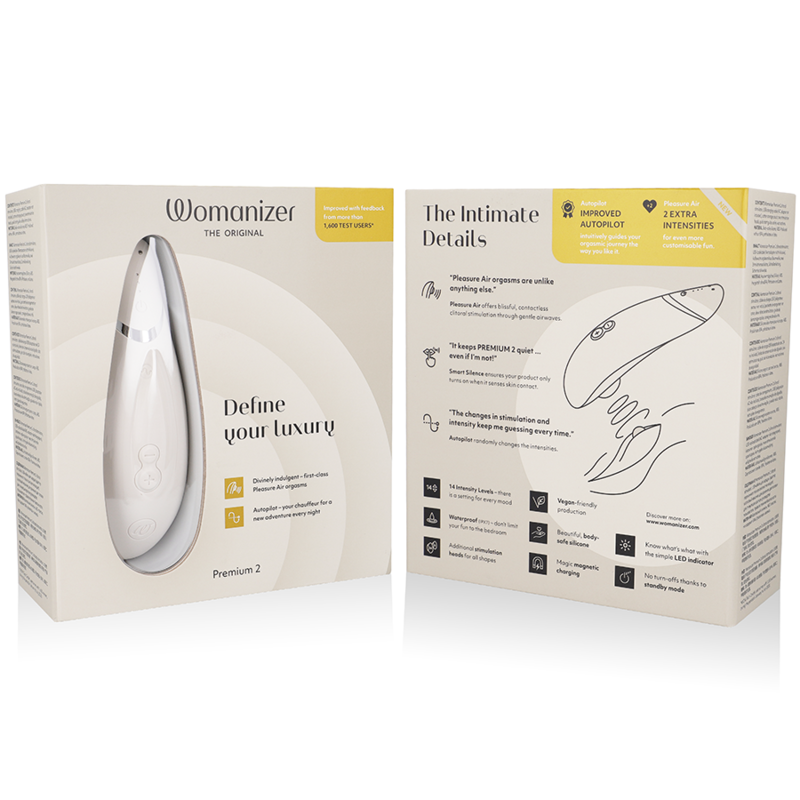Womanizer Premium 2 – Stimulateur clitoridien – Gris chaud WOMANIZER