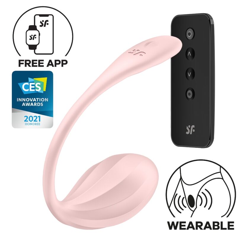 SATISFYER - RIBBED PETAL STIMULATEUR À DISTANCE G POINT ROSE APPLICATION GRATUITE SATISFYER PARTNER