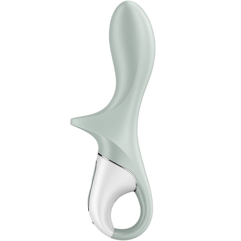 SATISFYER - AIR PUMP BOOTY 3 VIBRATEUR ANAL GONFLABLE GRIS VERT SATISFYER VIBRATOR