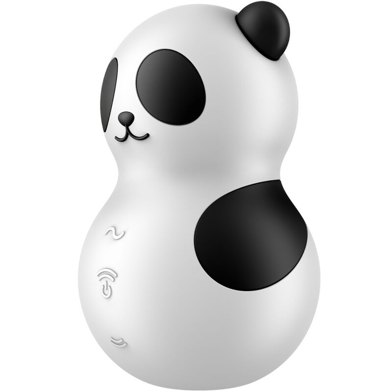 SATISFYER - POCKET PANDA STIMULATEUR & VIBRATEUR NOIR ET BLANC SATISFYER AIR PULSE