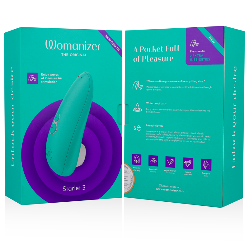 WOMANIZER - STIMULATEUR CLITORAL STARLET 3 TURQUOISE WOMANIZER