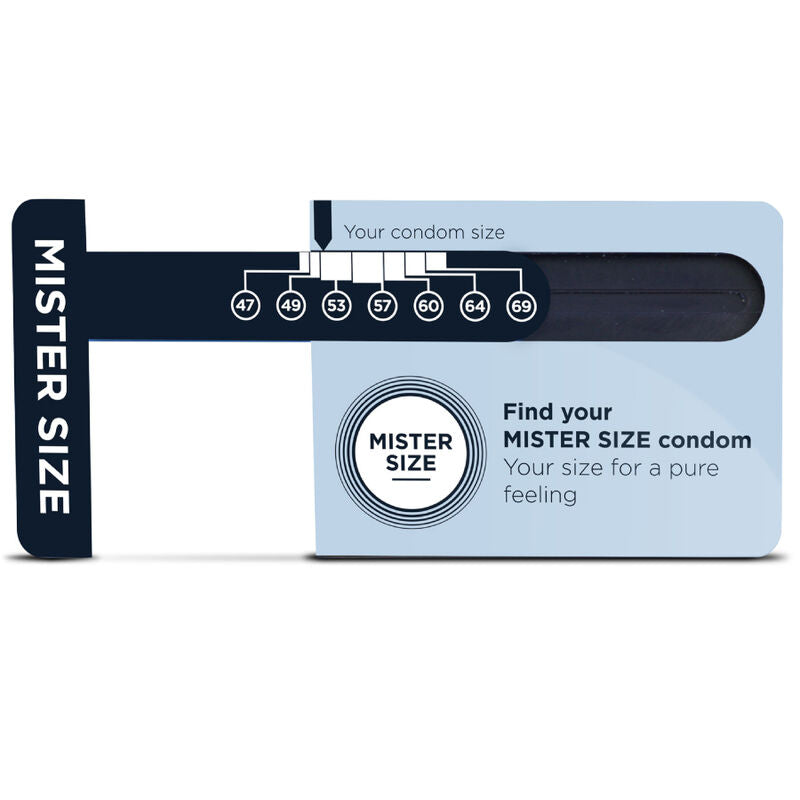 MISTER SIZE - DIMENSIONNEUR DE PRÉSERVATIFS (ANGLAIS) MISTER SIZE