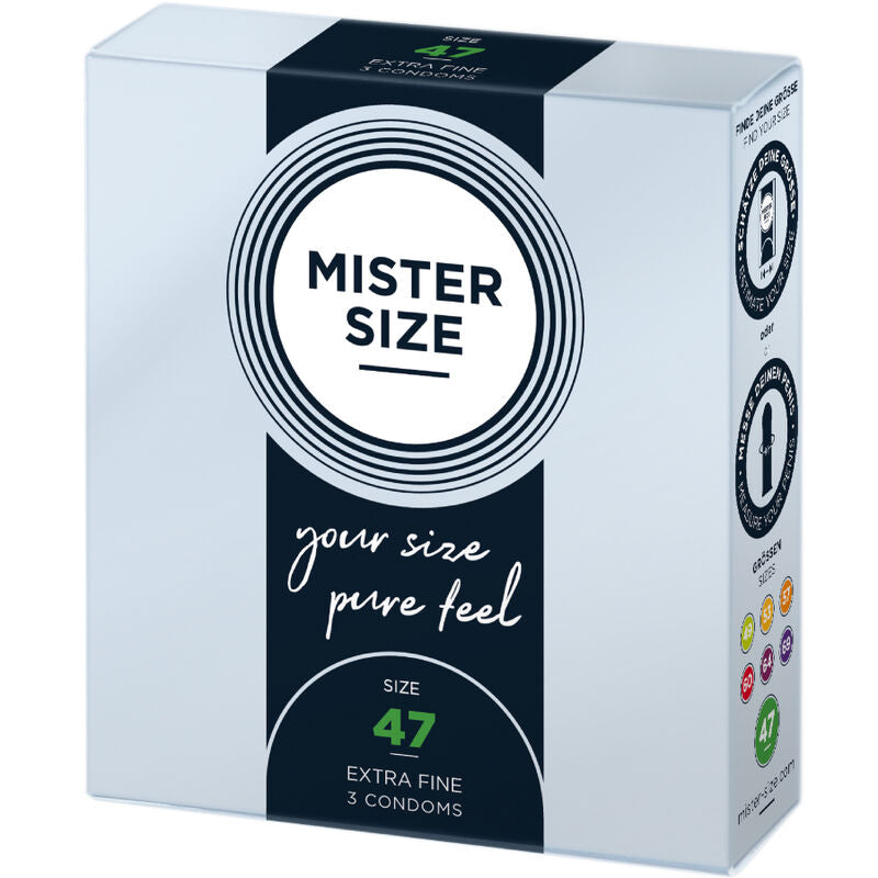 MISTER SIZE - PRÉSERVATIFS TAILLE XS 47 MM (3 UNITÉS) MISTER SIZE